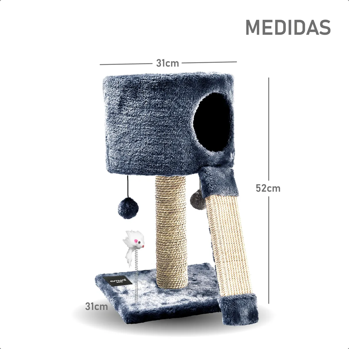 Rascador Gatos Hogar Esquinero Tipo Arbol Afilador Uña Chico