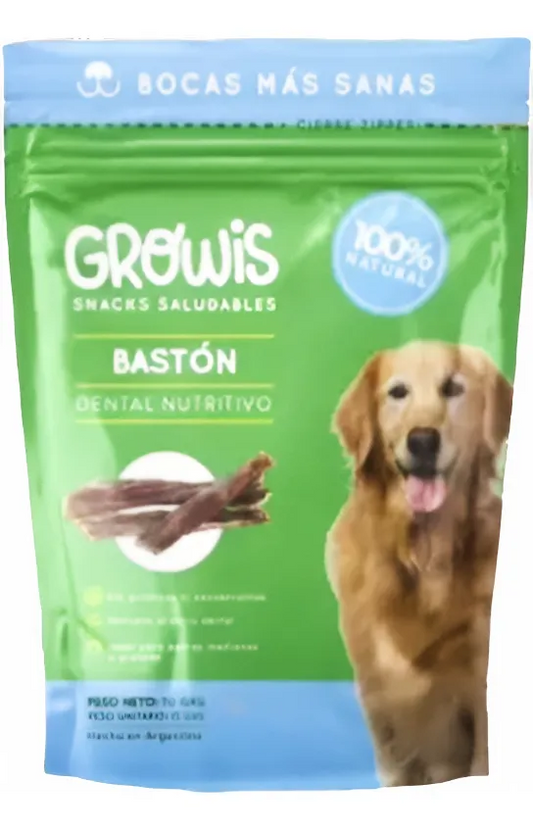 Snack Dental Bucal Perro Growis Bastón Esófago Bovino 70gr